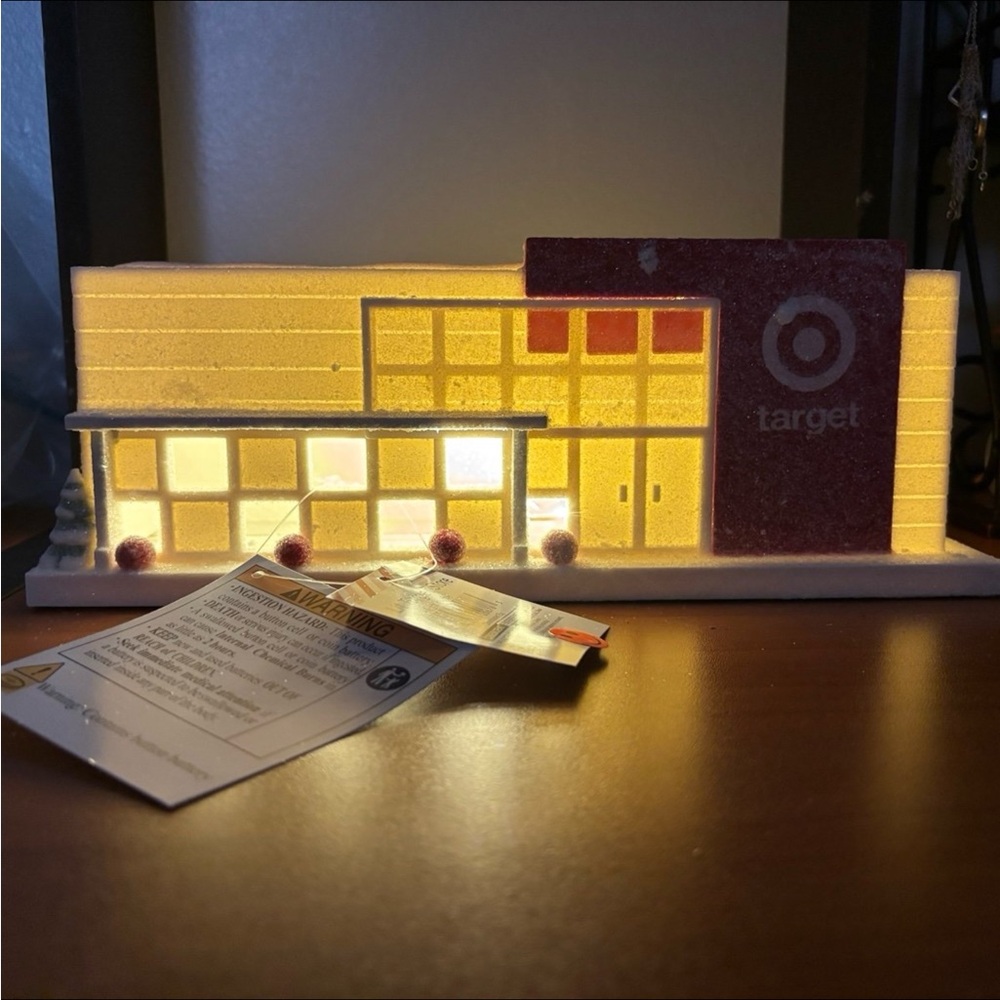 Target Bullseye Playground Snow Covered Lit Target Store